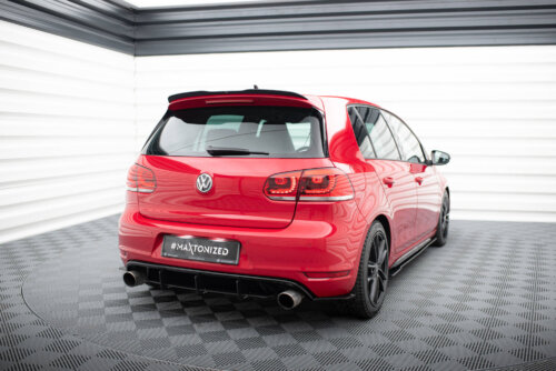 Maxton rear diffuser and rear side splitters for VW Golf VI GTI / 35TH