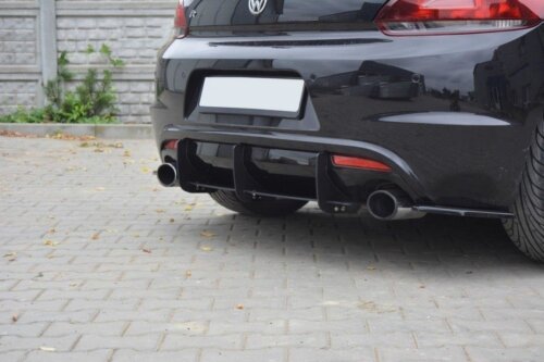 Maxton rear diffuser and rear side splitters for VW Scirocco R