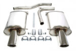 TA Technix duplex sports rear silencer for Audi A4 / A4 Cabriolet (B6/B7) 2001-2009