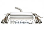 TA Technix duplex sports rear silencer (stainless steel) for Audi A3 / Golf V / Golf VI (8P) 2003-2013
