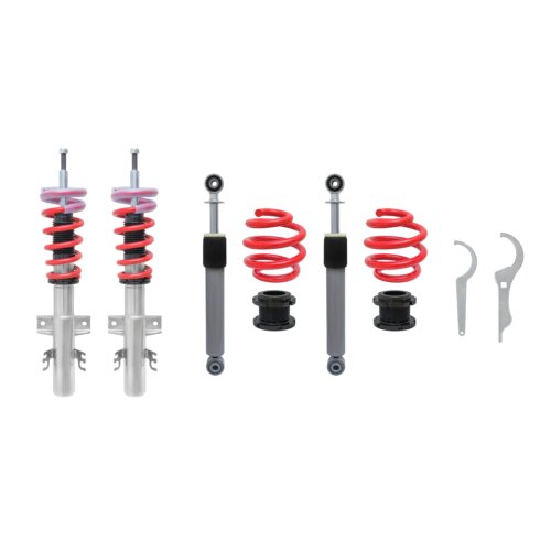 JOM Redline coilovers for VW Multivan and Bus T5 type 7H 2.0, 3.2 V6, 1.9TDi, 2.0TDi / BiTDi, 2.5TDi, incl. vehicles with four-wheel drive model year 2003-2015