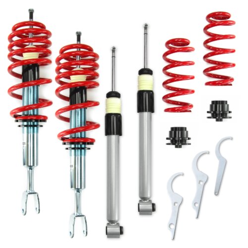 JOM Redline coilovers for Audi A4 B6 and B7 (8e) Avant and Convertible 1.6, 1.8T, 2.0, 2.0 FSI, 2.4, 3.0, 1.9TDI, 2.5TDI not suitable for Fahrzeuge with four-wheel drive