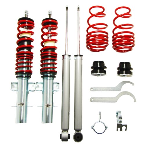 JOM Redline coilovers for VW Polo type 6R 1.2, 1.4, 1.6, 1.4 TDi, 1.6TDi, from model year 2009