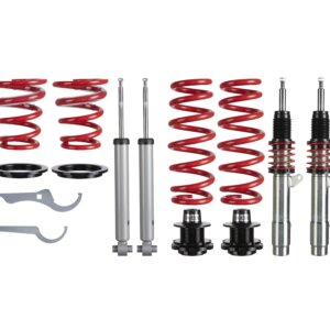 JOM Redline podesivi ovjes za BMW serije 4 (F32/ F33/ F36), 418/ 420/ 425/ 428/ 430/ 435, 2013-, prikladno samo za HA bez elektroničkog upravljanja amortizera, nije prikladno za xDrive