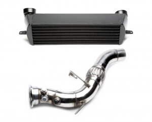 TA Technix intercooler kit + downpipe for BMW 3er Serie (E90/E91/E92/E93) 2006-2013 — Motorsport only