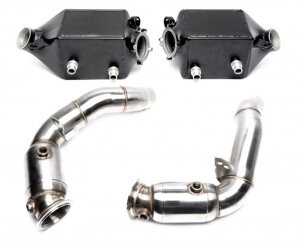 TA Technix intercooler kit + downpipe for BMW 5er/6er Serie M5/M6 (F10/F11) 2010-2017 — Motorsport only