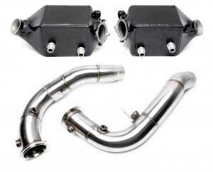 TA Technix intercooler kit + downpipe for BMW 5er/6er Serie M5/M6 (F10/F11) 2010-2017 — Motorsport only