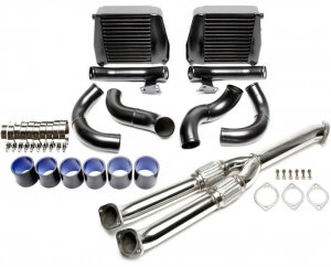 TA Technix intercooler kit + downpipe for Nissan GT-R (R35) 2009-2013 — Motorsport only