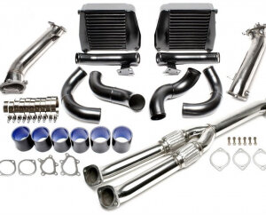 TA Technix intercooler kit + downpipe for Nissan GT-R (R35) 2009-2013 — Motorsport only