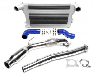 TA Technix intercooler kit + downpipe for Audi A3, TT, Leon, Ocatvia, Superb, Golf, Jetta, Passat, Scirocco (8P) 2003-2015