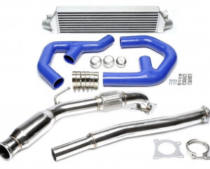 TA Technix intercooler kit + downpipe for Audi A3, Leon, Ocatvia, Golf, Jetta, Passat, Scirocco (8P) 2003-2017 — Motorsport only