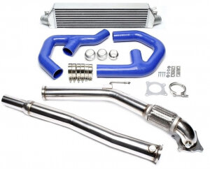 TA Technix intercooler kit + downpipe for Audi A3, Leon, Ocatvia, Golf, Jetta, Passat, Scirocco (8P) 2003-2017 — Motorsport only