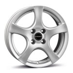 Borbet F wheel 15" 6.0J 4x108 ET28 Silver