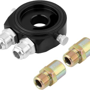 Oil filter adapter - 2x AN10 outlet (sandwich plate)