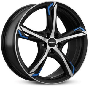Ronal R62 blue wheel 20" 8.5J 5x110 ET35 Black