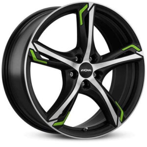 Ronal R62 green wheel 20" 8.5J 5x114,3 ET50 Black