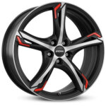 Felga Ronal R62 red 17" 7.5J 5x112 ET27 Crna