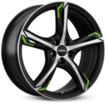 Ronal R62 green wheel 17" 7.5J 5x112 ET38 Black