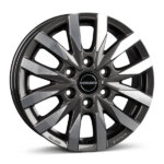 Borbet CW6 wheel 16" 6.5J 6x120 ET50 Graphite