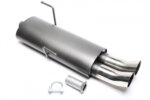TA Technix sports rear silencer for Peugeot 206 Schrägheck (2_) 1998