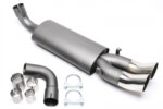 TA Technix sports rear silencer for Audi 80, 90, Coupe (B3) 1986-1996