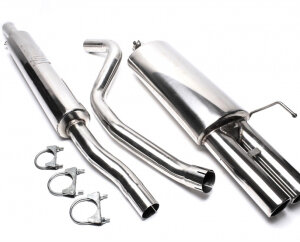 TA Technix cat-back (stainless steel) for Audi 80 Limousine, 80 Avant (B4) 1991-1994 — Motorsport only