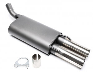 TA Technix sports rear silencer for Opel Corsa B (S93) 1993-2000