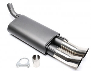 TA Technix sports rear silencer for Opel Corsa B (S93) 1993-2000