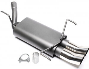 TA Technix sports rear silencer for Opel Corsa C (X01) 2000-2009