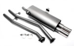 TA Technix sports rear silencer for BMW 3er Limousine, 3er Touring, 3er Cabriolet (E30) 1982-1993