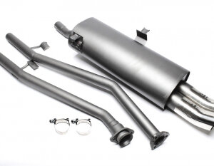 TA Technix sports rear silencer for BMW 3er Limousine, 3er Touring, 3er Cabriolet (E30) 1982-1993