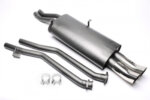TA Technix sports rear silencer for BMW 3er Limousine, 3er Touring, 3er Cabriolet (E30) 1985-1993