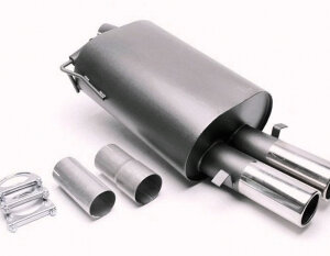 TA Technix sports rear silencer for BMW 5er Limousine (E39) 1995-2003