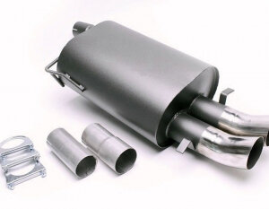 TA Technix sports rear silencer for BMW 5er Limousine (E39) 1995-2003