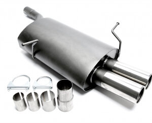 TA Technix sports rear silencer for BMW 3er Limousine, 3er Coupe, 3er Cabriolet, 3er Touring (E46) 1998-2007