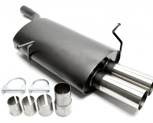 TA Technix sports rear silencer for BMW 3er Limousine, 3er Coupe, 3er Cabriolet, 3er Touring (E46) 1998-2007