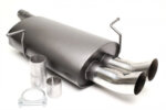 TA Technix sports rear silencer for BMW 3er Limousine, 3er Coupe, 3er Cabriolet, 3er Touring (E46) 1998-2007