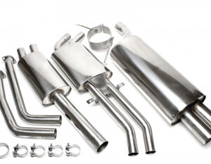 TA Technix cat-back (stainless steel) for BMW 3er Limousine, 3er Coupe, 3er Cabriolet, 3er Touring (E46) 1998-2001