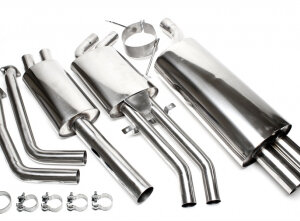 TA Technix cat-back (stainless steel) for BMW 3er Limousine, 3er Coupe, 3er Cabriolet, 3er Touring (E46) 1998-2001
