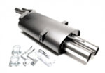 TA Technix sports rear silencer for BMW 3er Limousine, 3er Coupe, 3er Cabriolet, 3er Touring (E46) 2000