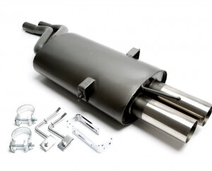 TA Technix sports rear silencer for BMW 3er Limousine, 3er Coupe, 3er Cabriolet, 3er Touring (E46) 2000