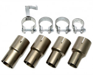 TA Technix cat-back (stainless steel) for VW Golf I Cabriolet, Scirocco II (53B) 1984-1993
