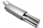TA Technix sports rear silencer for VW Golf III, Golf III+IV Cabriolet (1H) 1991-2002