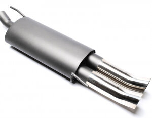 TA Technix sports rear silencer for VW Golf III, Golf III+IV Cabriolet (1H) 1991-2002