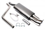 TA Technix sports rear silencer for VW Polo (86C) 1982-1994