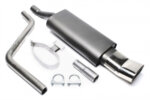 TA Technix sports rear silencer for VW Polo (86C) 1982-1994