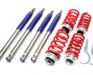 TA Technix coilovers for Mercedes-Benz C-Klasse Limousine, C-Klasse Kombi, CLK, E-Klasse Limousine, E-Klasse Kombi (W202) 1993-2003, adjustable damping