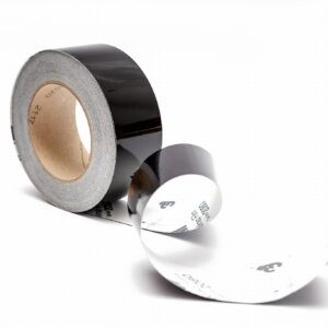 Black self-adhesive tape for chrome trims