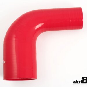 Silicone hose red 90° 2,25 - 2.75"
