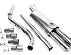 TA Technix cat-back (stainless steel) for VW Golf III, Golf III Cabriolet, Golf IV Cabriolet (1H) 1991-2002 — Motorsport only
